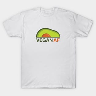 Vegan AF / Funny Vegan / Avocado Vegan / Retro Vegan / Vintage Vegan T-Shirt